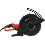 Різак по бетону і силікату електричний YATO 2600Вт, диск Ø=355/25,4мм, макс глибина різу 125мм, фото , зображення 5 | SNABZHENIE.com.ua