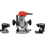 Фрезер ручной по кромке YATO 710 Вт, цанга 6/8 мм, ход 20 мм, наклон 45°, фото , изображение 9 | SNABZHENIE.com.ua