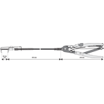 Щипцы для зажимных хомутов YATO, 210 мм, гибкий трос 513 мм, фото , изображение 4 | SNABZHENIE.com.ua