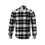 Сорочка фланелева YATO бело-черная, M, 100% хлопок, 77см х 53см, фото , изображение 2 | SNABZHENIE.com.ua