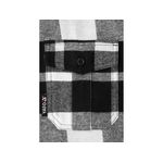 Сорочка фланелева YATO бело-черная, M, 100% хлопок, 77см х 53см, фото , изображение 3 | SNABZHENIE.com.ua