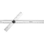 Уголок алюмінієвий YATO з 2-х лінійок, з метричними та дюймовими шкалами, 600 x 360 мм (YT-70791), фото , зображення 3 | SNABZHENIE.com.ua