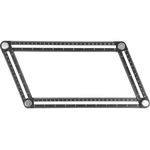 Линейка для переноса измерений YATO 250х120 мм, алюминий (YT-70880), фото , изображение 2 | SNABZHENIE.com.ua