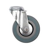 Колесо до візка &Oslash;=100мм, b=26мм VOREL з обертовою опорою і кріпильним отвором; h=132мм, навантаження-45кг [34], фото  | SNABZHENIE.com.ua