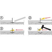 Клипсы и клинья для укладки керамической плитки VOREL : 1.5 мм, t&le; 14 мм. 50+50 (Шт/Уп.), фото , изображение 6 | SNABZHENIE.com.ua