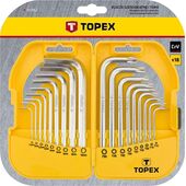 Ключі шестигранні та Torx, набір 18 шт. 1 уп. TOPEX, фото , зображення 2 | SNABZHENIE.com.ua