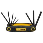 Ключі шестигранні Torx T9-T40, набір 8 шт. TOPEX, фото  | SNABZHENIE.com.ua