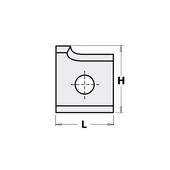Нож сменный 12,0x14,5x2,0 HC05 d=4,0 R=2,5 RH, фото , изображение 2 | SNABZHENIE.com.ua