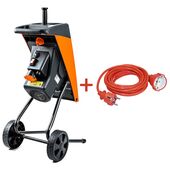 GTM Подрібнювач садовий DS2500/40 KIT, 220В, 2500Вт, гілки до 40мм, ножі + подовжувач 10м помаранч., фото  | SNABZHENIE.com.ua