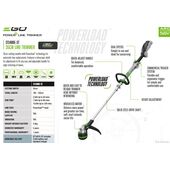 EGO Тріммер акум. ST1400E-ST, 56В, ширина косіння 35см, струна 2,4мм, роз`ємна штанга, КАРКАС, фото  | SNABZHENIE.com.ua