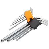 Tolsen Ключі шестигранні, набір 9шт, кулястий наконечник, CrV, 1.5-10мм, фото , зображення 2 | SNABZHENIE.com.ua