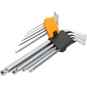 Tolsen Ключі шестигранні, набір 9шт, кулястий наконечник, CrV, 1.5-10мм, фото  | SNABZHENIE.com.ua