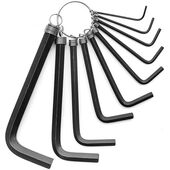 Ключі шестигранні Tolsen, набір 10шт, Г-подібні, 1.5-10мм, CrV, фото  | SNABZHENIE.com.ua