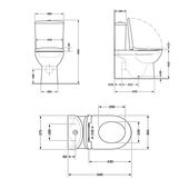 Унитаз напольный Qtap Jay Eco Ultra Quiet с сидением Soft-close 640x360x835 мм QTJAY27W48749 White, фото , зображення 2 | SNABZHENIE.com.ua