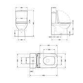 Унитаз-компакт Qtap Crow Eco безободковый с сиденьем Soft-close QTCRO27W48750, фото , зображення 2 | SNABZHENIE.com.ua