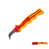 Ніж для розкрою і зняття ізоляціі у вологих приміщеннях NWS L=195 мм, ізольований 1000 V, фото  | SNABZHENIE.com.ua