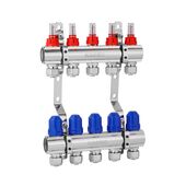 Коллектор Karro на 5 выходов с евроконусами, хромированный, фото  | SNABZHENIE.com.ua