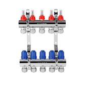 Коллектор Karro на 5 выходов с евроконусами, хромированный, фото , изображение 3 | SNABZHENIE.com.ua