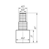 Адаптер ANIplast для слива стиральной машины 40 мм, фото , изображение 2 | SNABZHENIE.com.ua