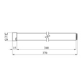 Удлинитель для душевой стойки Kroner KRP ESG928, фото , изображение 2 | SNABZHENIE.com.ua