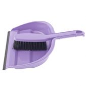 Набор совков с кромкой 330x235 мм и щетки-сметки Elfe, сиреневый, фото  | SNABZHENIE.com.ua