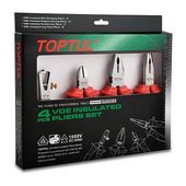 Набор диэлектрических инструментов 4 ед. 1000В VDE TOPTUL GAAE0406, фото  | SNABZHENIE.com.ua