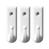 Гачки настенные VOREL с креплением на шуруп, набор 3 шт., фото  | SNABZHENIE.com.ua