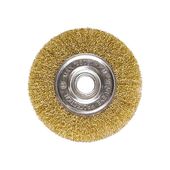 Щетка плоская 125 мм M14 латунная для УШМ MATRIX, фото  | SNABZHENIE.com.ua