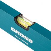 Алюмінієвий рівень 1000 мм, посилений, 3 вікна, удароміцні заглушки, фото , зображення 2 | SNABZHENIE.com.ua