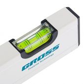 Алюмінієвий рівень 200 мм, магнітний, 2 віконця, Gross 33669G, фото , зображення 4 | SNABZHENIE.com.ua