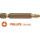 Насадка викруткова USH ISOTIN PH3 x 50 мм, титан, 10 шт., фото  | SNABZHENIE.com.ua