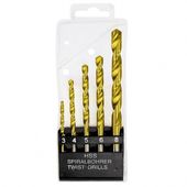 Набор сверл по металлу HSS 5 шт с нитридом титана MATRIX 723839M, фото , изображение 2 | SNABZHENIE.com.ua