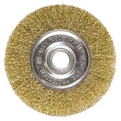 Щетка плоская 125 мм M14 латунная для УШМ MATRIX, фото , изображение 3 | SNABZHENIE.com.ua