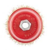 Щетка чашечная 100 мм М14, латунная проволока MATRIX, фото , изображение 3 | SNABZHENIE.com.ua