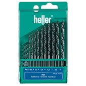 Набор сверл по металлу 13 шт, HSS-R пластиковая кассета HELLER (17734)