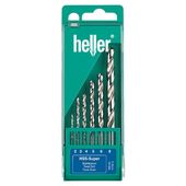 Набор сверл по металлу 6 шт, HSS-Co пластиковая кассета HELLER (17735)