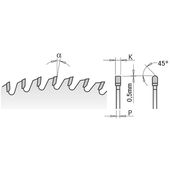 Дисковая пила 350x80 мм, Z 72 для раскроя панелей, фото , изображение 2 | SNABZHENIE.com.ua