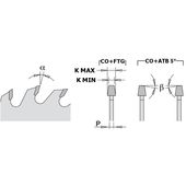 Коническая подрезная пила 100x22 мм, Z 20 для ламината CMT 288.100.20K, фото , изображение 2 | SNABZHENIE.com.ua