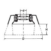 Щетка чашечная 150 мм М14, нержавеющий провод, 4000 об/мин LESSMANN, фото , изображение 2 | SNABZHENIE.com.ua