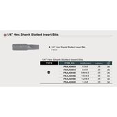 Бита 1/4 25 мм SL 3x0,5 TOPTUL FSAA0803, фото , изображение 3 | SNABZHENIE.com.ua