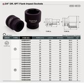 Ударная торцевая головка 3/4 32 мм TOPTUL, фото , изображение 2 | SNABZHENIE.com.ua
