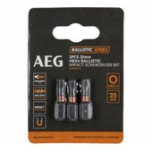 Насадки AEG HEX 4, 25 мм ударостойкие, 3 шт., фото  | SNABZHENIE.com.ua