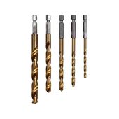 Сверла по металлу титановые, хвостовик 1/4, 5 шт. YATO YT-44700, фото  | SNABZHENIE.com.ua