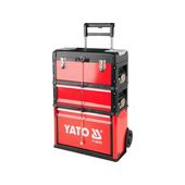Чемодан-тележка YATO для инструментов, 3 секции, 2 колеса, фото  | SNABZHENIE.com.ua