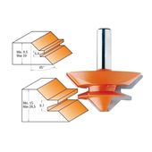Фреза углового сращивания CMT 855.504.11, 50,8x22,2x60,3 мм, 12,7 мм, фото , изображение 4 | SNABZHENIE.com.ua