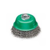 Щетка чашечная 100 х М14 х 2,0 гофрированный нержавеющий провод 0,3 мм 9000 об/мин LESSMANN (426367)