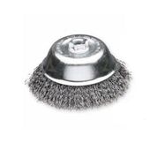 Щетка чашечная 150 х М14 х 2,0 гофрированный стальной провод 0,5 мм 4000 об/мин LESSMANN (429197)