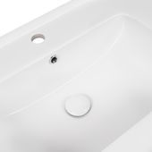 Раковина Qtap Albatross E49 1000x490x200 мм, белая, с клапаном, фото , изображение 5 | SNABZHENIE.com.ua