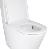 Унітаз-компакт Qtap Scorpio безободковий Ultra Quiet Soft-close QT14222125AUQW, фото , зображення 3 | SNABZHENIE.com.ua