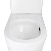 Унітаз-компакт Qtap Scorpio безободковий Ultra Quiet Soft-close QT14222125AUQW, фото , зображення 4 | SNABZHENIE.com.ua